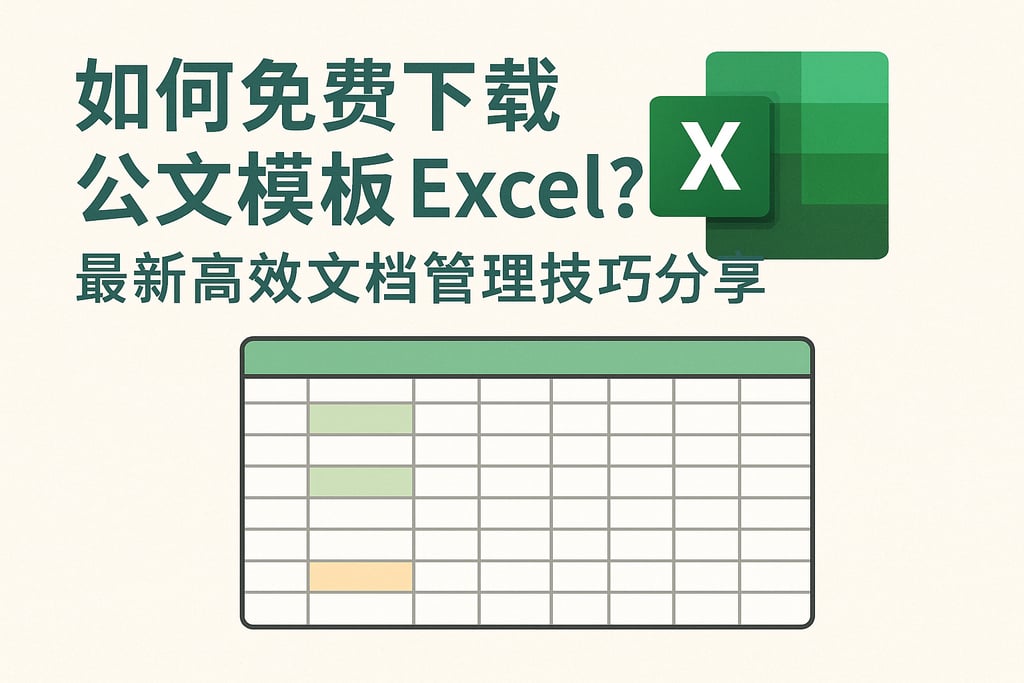 如何免费下载公文模板 excel？最新高效文档管理技巧分享